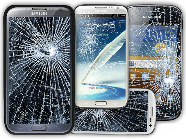 Màn hình điện thoại Samsung hư có thể do máy bị rơi vỡ
