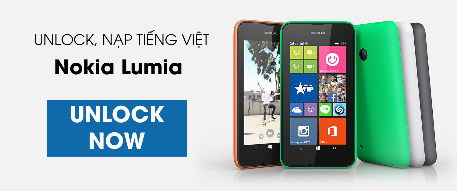 unlock, mở mạng, nạp tiếng việt, uprom nokia lumia