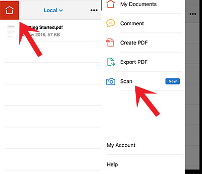 scan tài liệu sang pdf trên iphone
