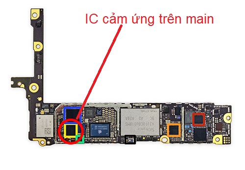 ic cảm ứng trên bo mạch chủ iphone 6 plus