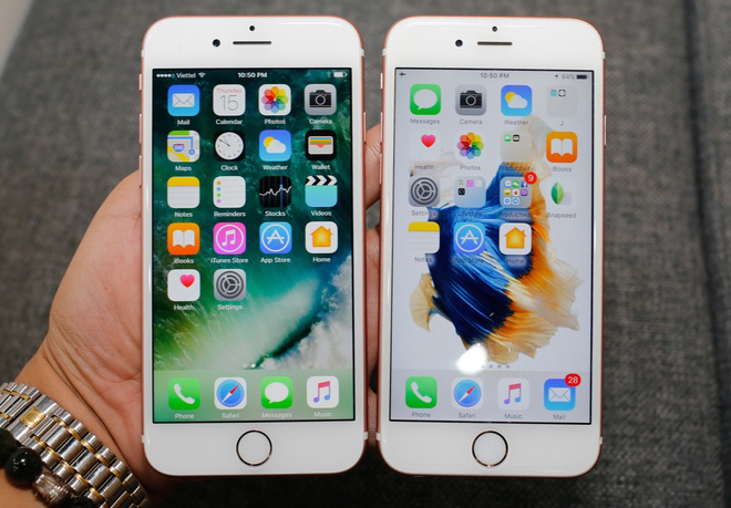 so sánh iphone 6 6s với iphone 7