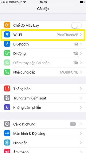 Chọn Wi-Fi
