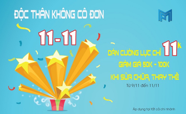 Chương trình khuyến mãi mừng Lễ Độc Thân 11/11