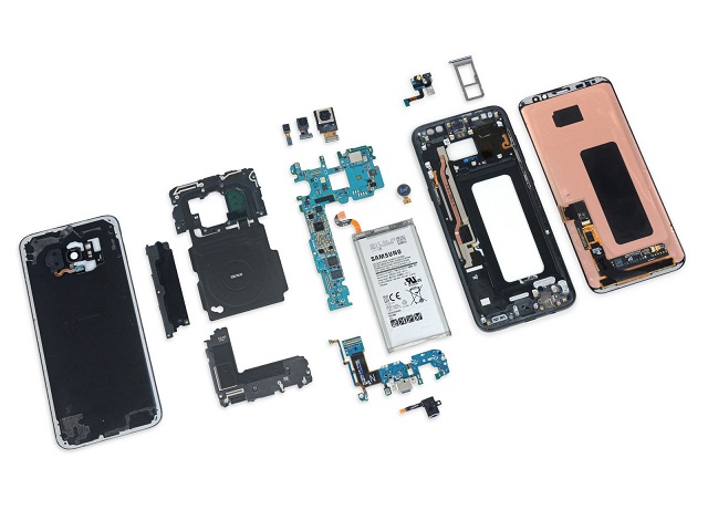 Linh kiện bên trong khi thay vỏ điện thoại Samsung