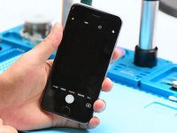 Điện thoại hư camera giao diện chụp tối đen